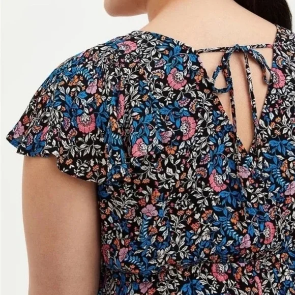 NWT Torrid  Sixe 2X [18-20] Floral midi walk through Romper Dress - Picture 3 of 6